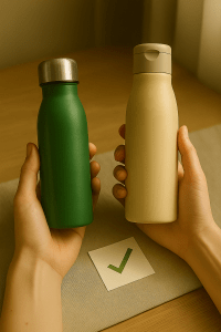 Duurzame drinkflessen vergeleken: glas, RVS en bamboe